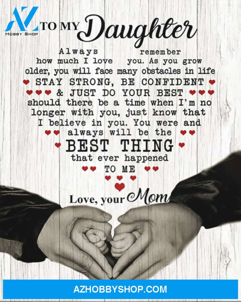 Daughter Canvas Full Size Canvas Always Remember How Much I Love