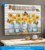 Daughter Canvas To Make Mistakes To Have Bad Days To Less Than Perfect Flowers Canvas Wall Art Full Size