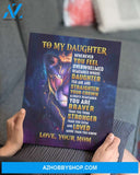 Daughter Canvas To My Daughter Whenever Your Journey In Life Mom Lion Canvas Wall Art Full Size