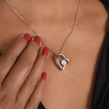 Daughter Distance Forever Love Heart Necklace