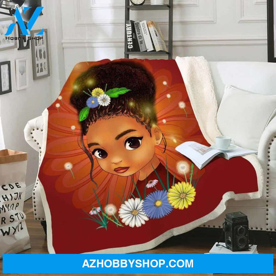 Daughter Fleece Blanket Bright Smart Afro Daughter Fleece Blanket Gift Ideas For Mom