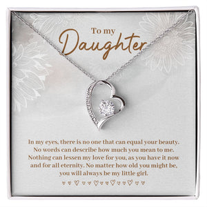 Daughter In My Eyes -Forever Love Heart Necklace
