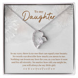 Daughter In My Eyes -Forever Love Heart Necklace