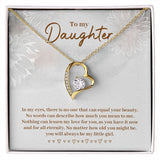 Daughter In My Eyes -Forever Love Heart Necklace