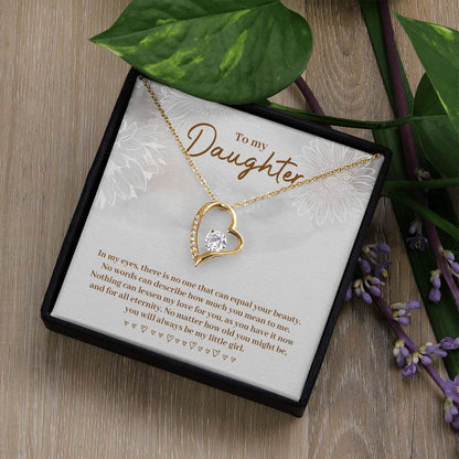 Daughter In My Eyes -Forever Love Heart Necklace
