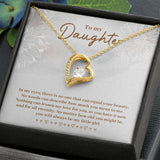 Daughter In My Eyes -Forever Love Heart Necklace