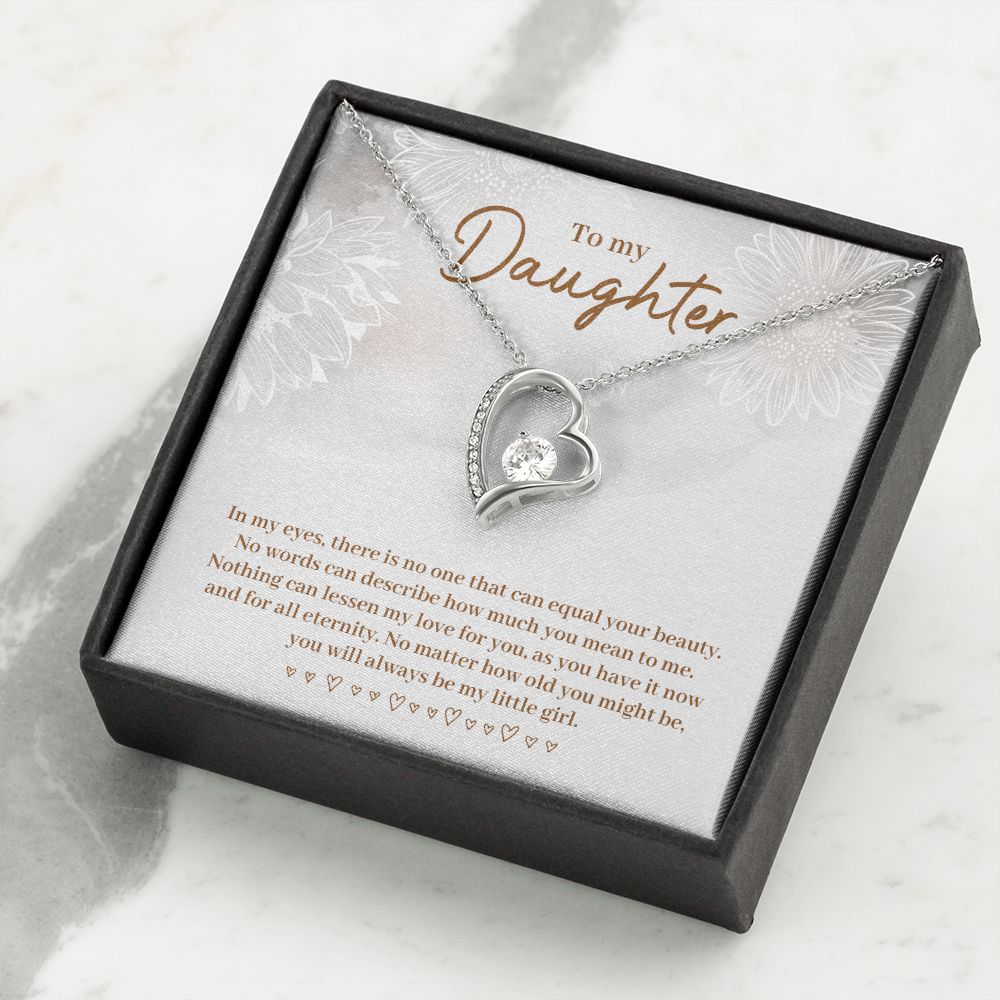 Daughter In My Eyes -Forever Love Heart Necklace