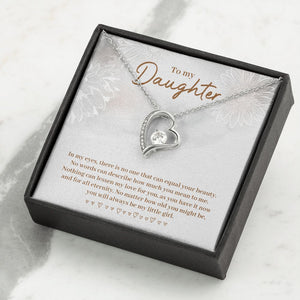 Daughter In My Eyes -Forever Love Heart Necklace
