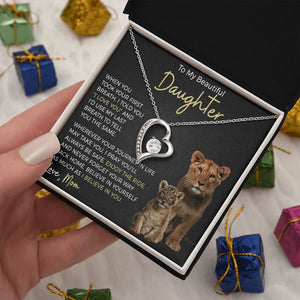 Daughter Journey Forever Love Heart Necklace