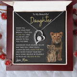 Daughter Journey Forever Love Heart Necklace