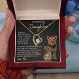 Daughter Journey Forever Love Heart Necklace
