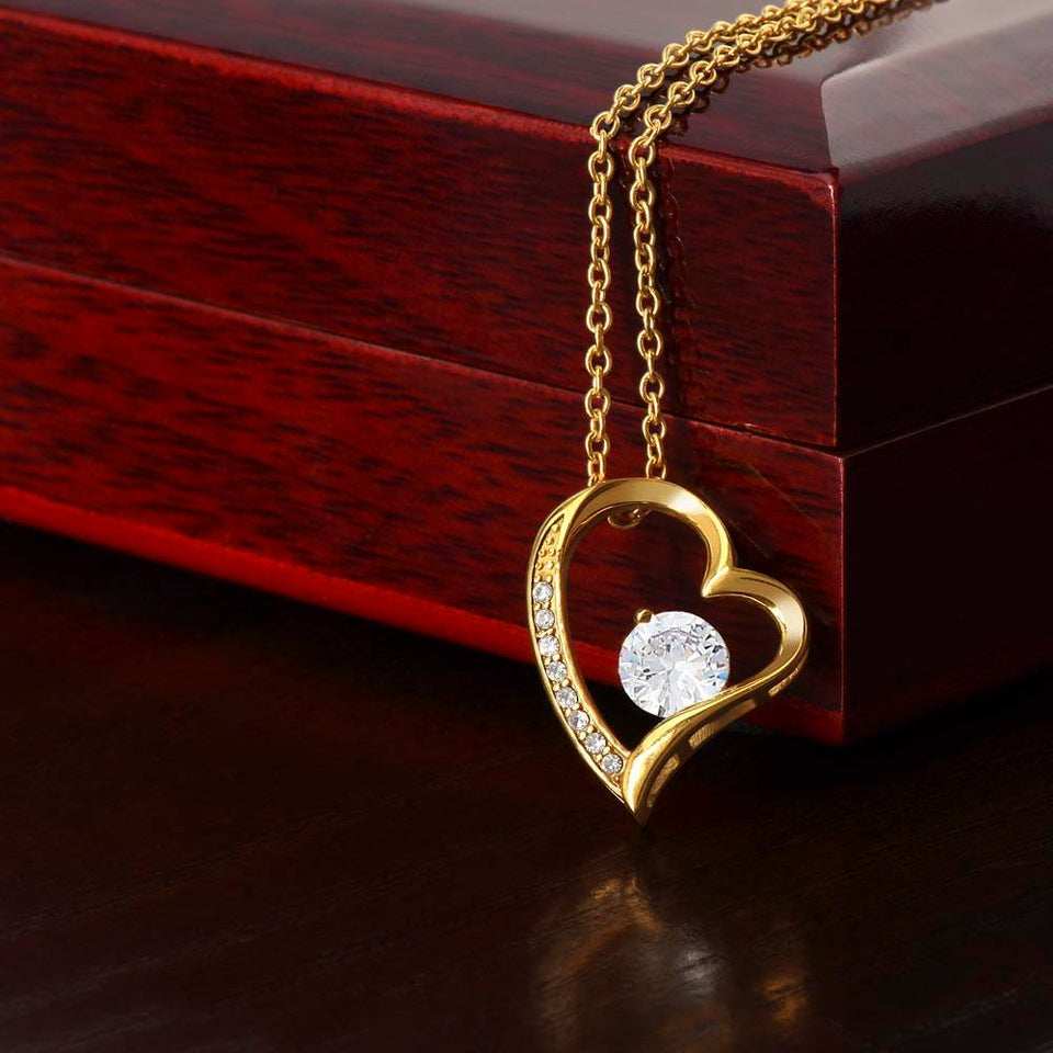 Daughter Journey Forever Love Heart Necklace