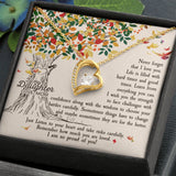 Daughter Never Forget That I Love You - Forever Love Heart Necklace