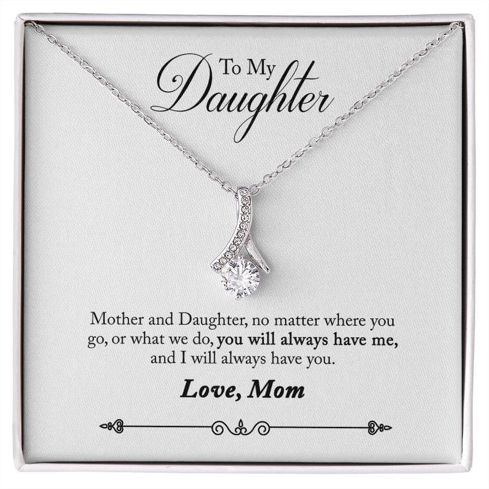 Daughter - No Matter Where You Go Alluring Beauty Necklace