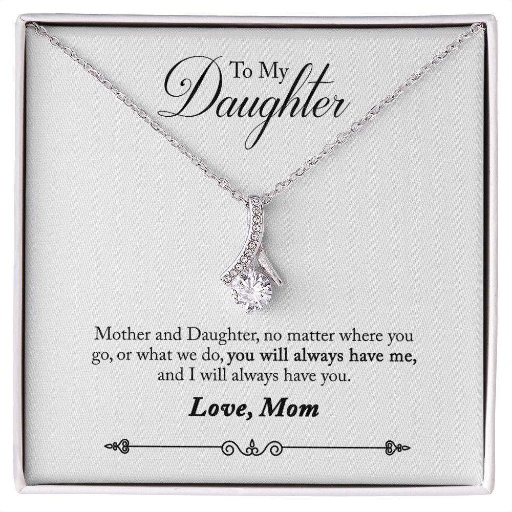 Daughter - No Matter Where You Go Alluring Beauty Necklace