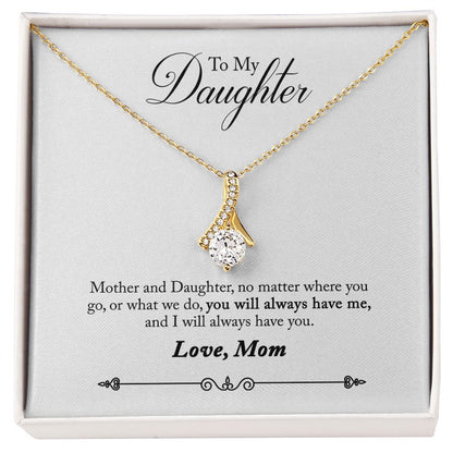 Daughter - No Matter Where You Go Alluring Beauty Necklace