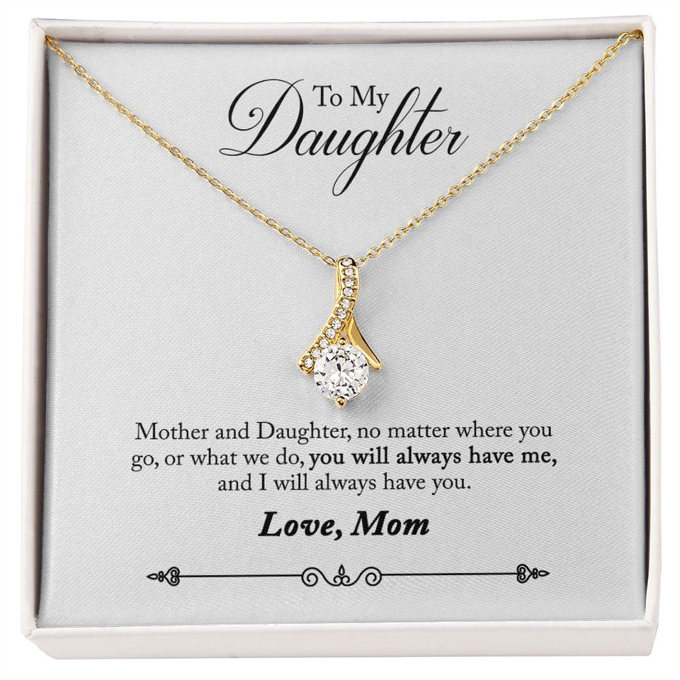 Daughter - No Matter Where You Go Alluring Beauty Necklace