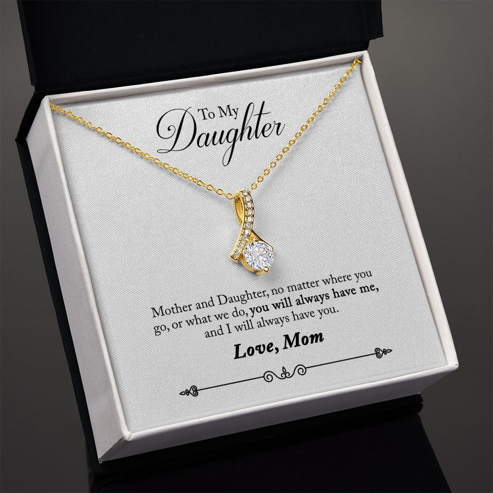 Daughter - No Matter Where You Go Alluring Beauty Necklace