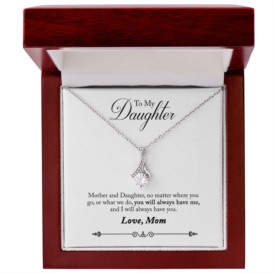 Daughter - No Matter Where You Go Alluring Beauty Necklace