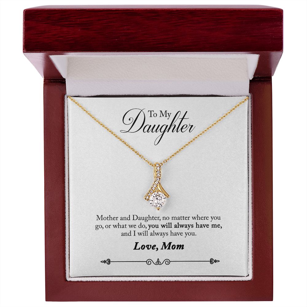 Daughter - No Matter Where You Go Alluring Beauty Necklace