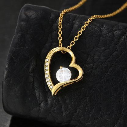 Daughter - No Matter Where You Go - Forever Love Heart Necklace