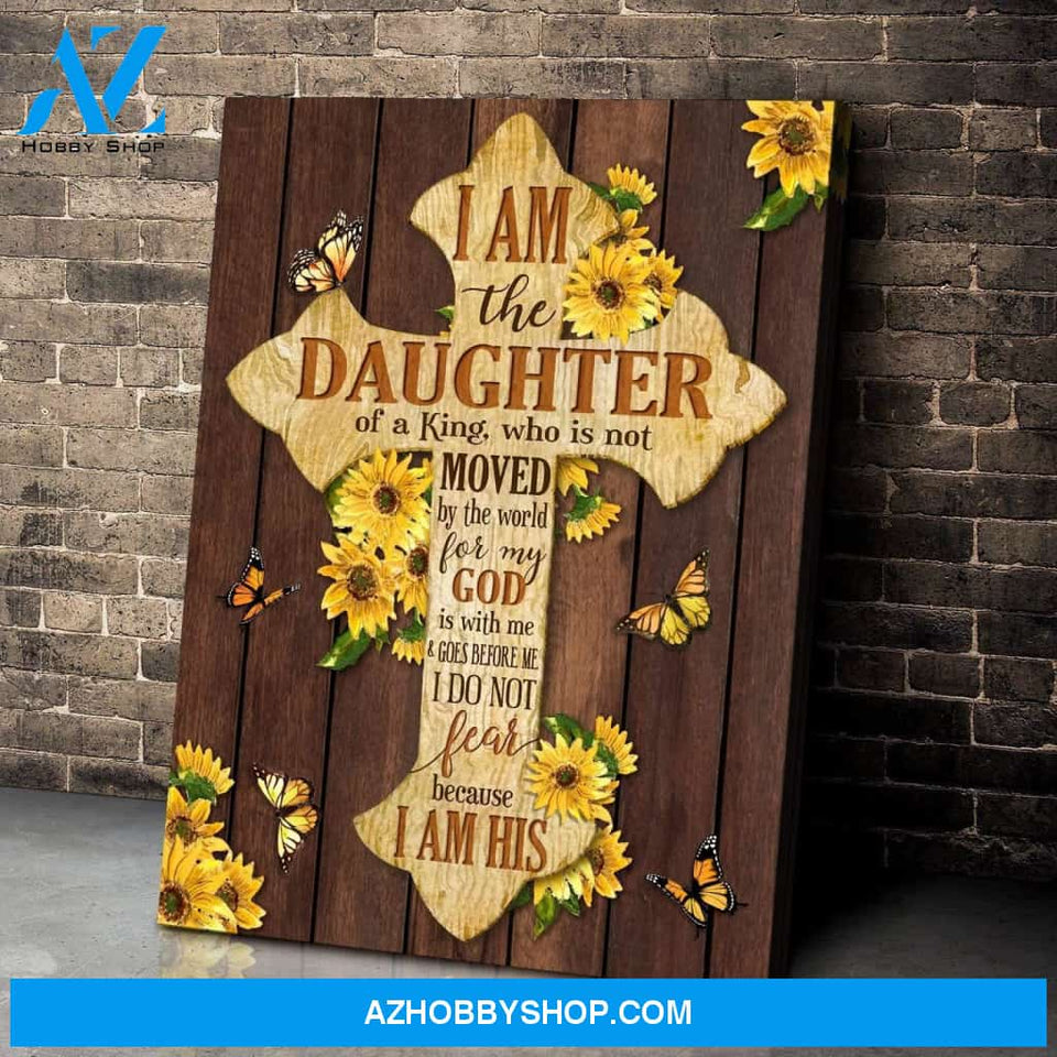 Daughter Of A King Butterfly Wall Art Canvas