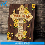 Daughter Of A King Butterfly Wall Art Canvas