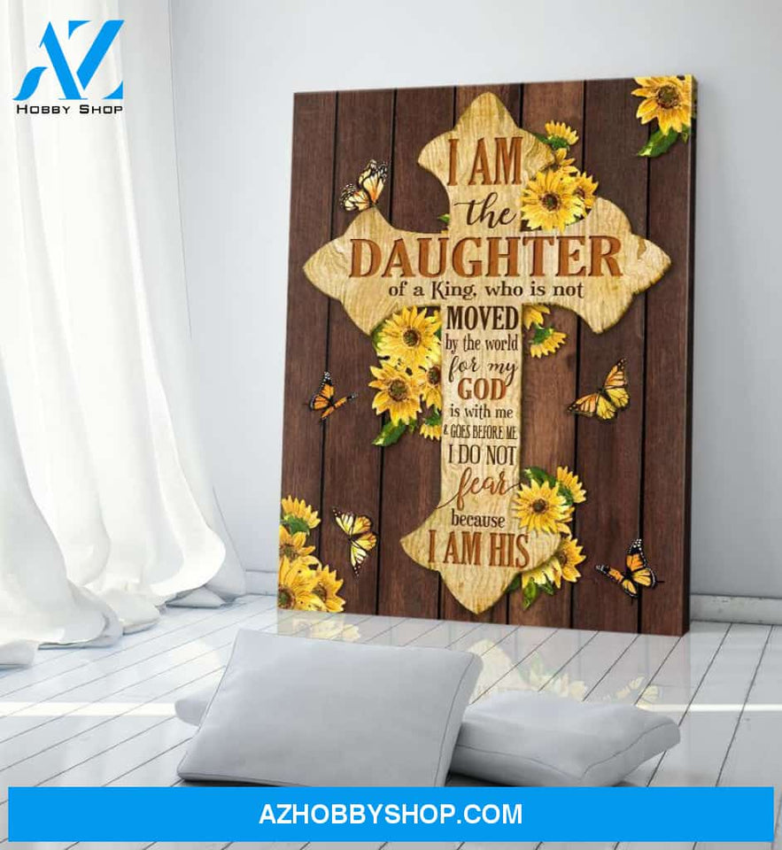 Daughter Of A King Butterfly Wall Art Canvas