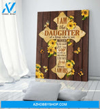 Daughter Of A King Butterfly Wall Art Canvas