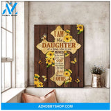 Daughter Of A King Butterfly Wall Art Canvas