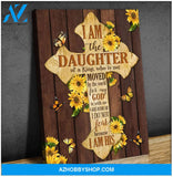 Daughter Of A King Butterfly Wall Art Canvas