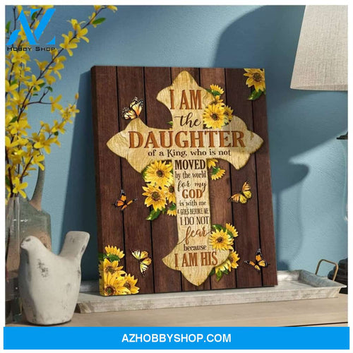 Daughter Of A King Butterfly Wall Art Canvas