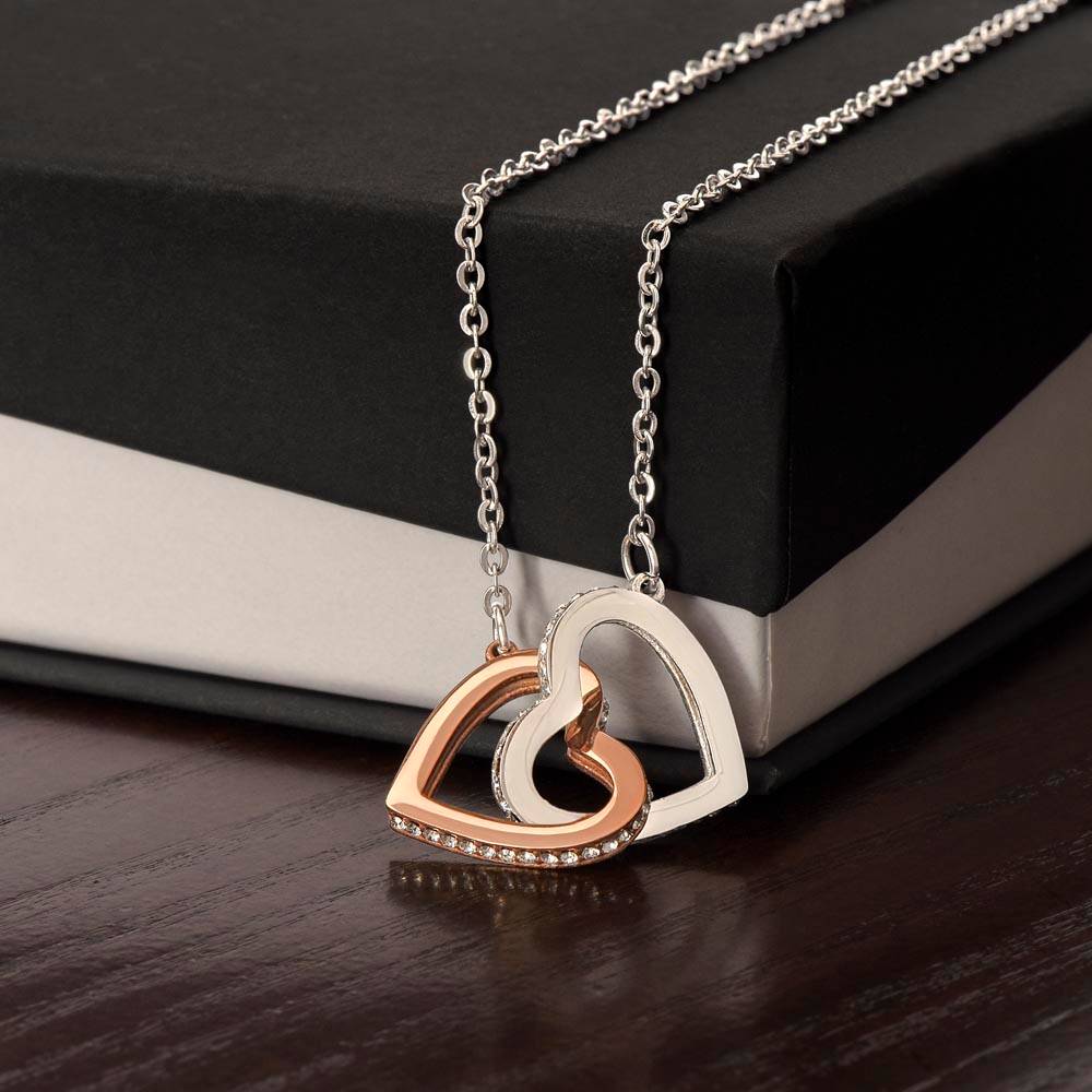 Daughter Precious Gift Interlocking Hearts Necklace Gift