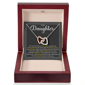 Daughter Precious Gift Interlocking Hearts Necklace Gift