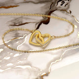 Daughter Precious Gift Interlocking Hearts Necklace Gift