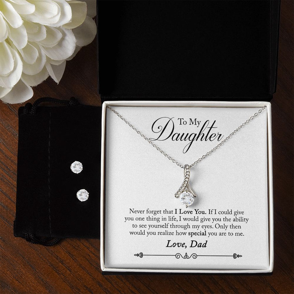 Daughter - Through My Eyes Alluring Beauty Necklace and Earring Set