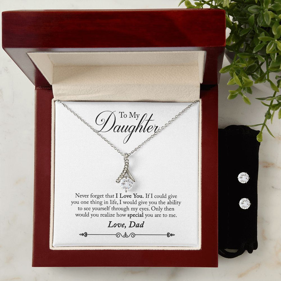 Daughter - Through My Eyes Alluring Beauty Necklace and Earring Set
