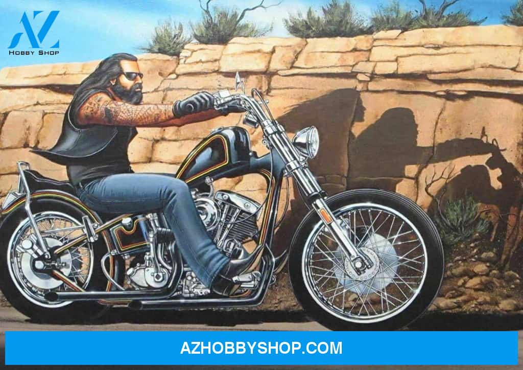 David, Mann Ghostt Rider Canvas And Poster Wall Art
