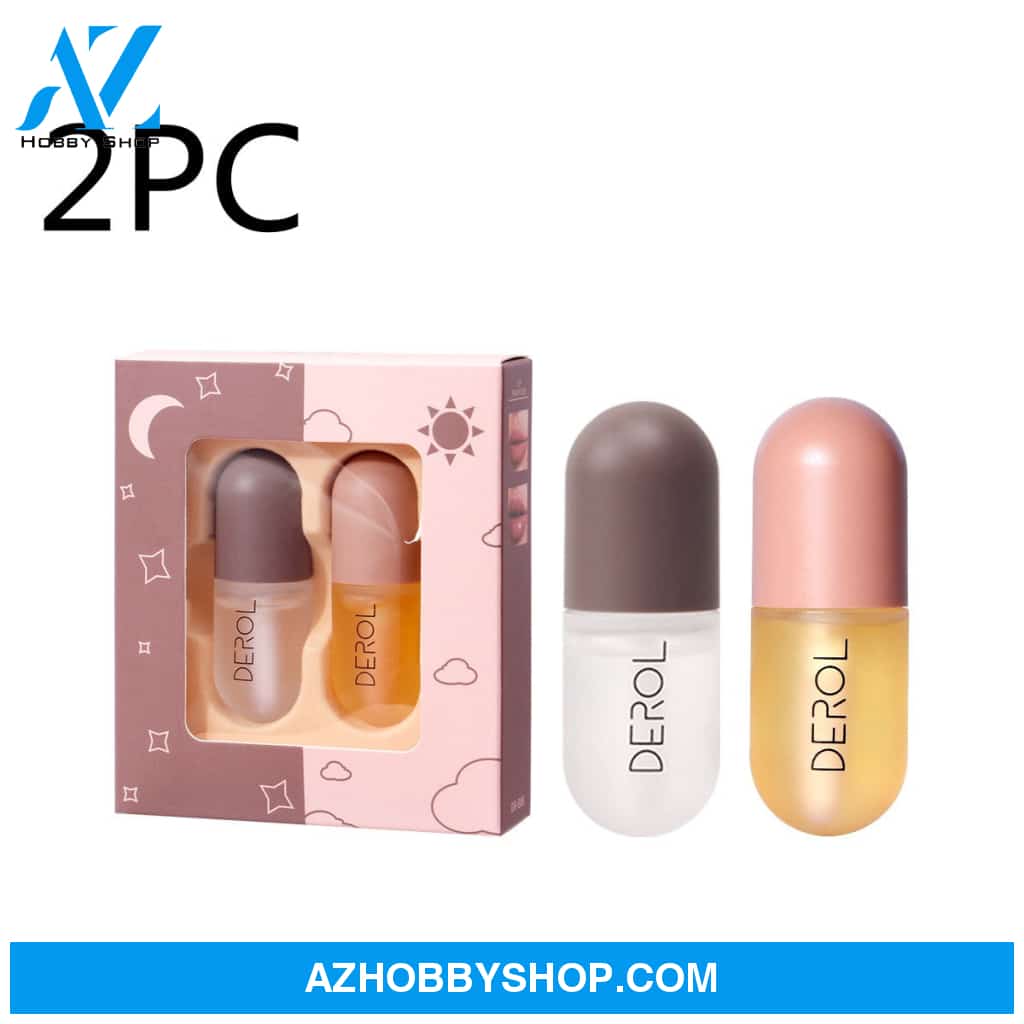Day Night Instant Volume Lip Plumper Oil Clear Lasting Nourishing Repairing Reduce Fine Line Care