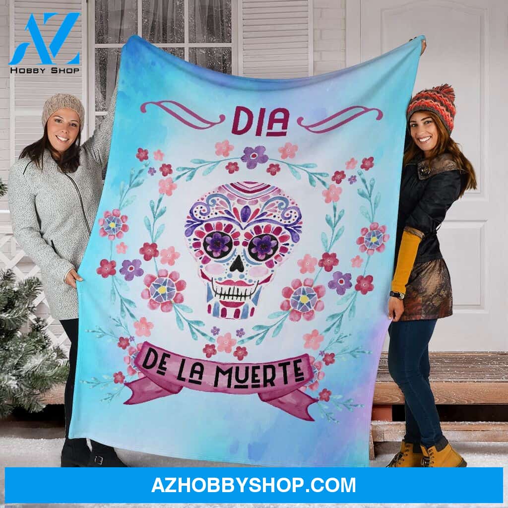 Day Of The Dead Fleece Fleece Blanket