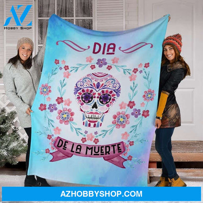 Day Of The Dead Fleece Fleece Blanket