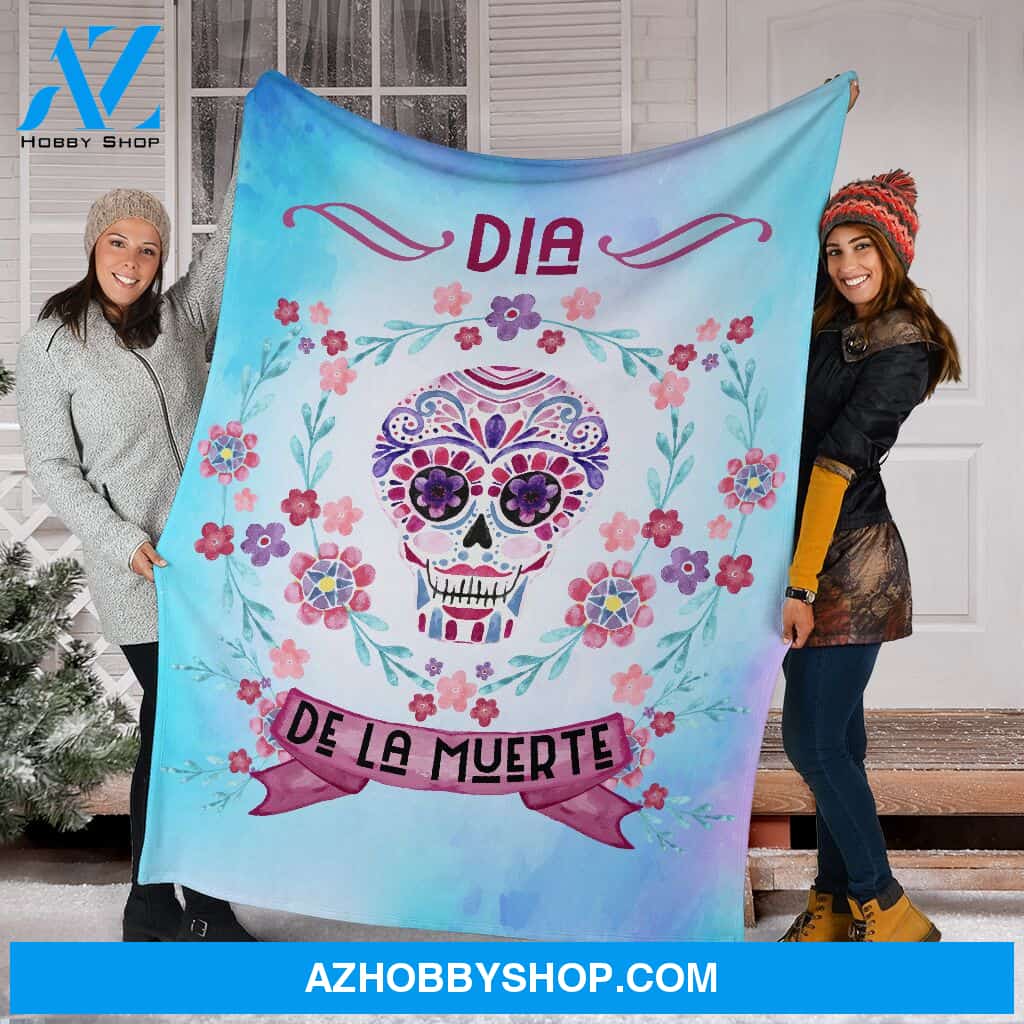 Day Of The Dead Fleece Fleece Blanket