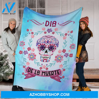 Day Of The Dead Fleece Fleece Blanket
