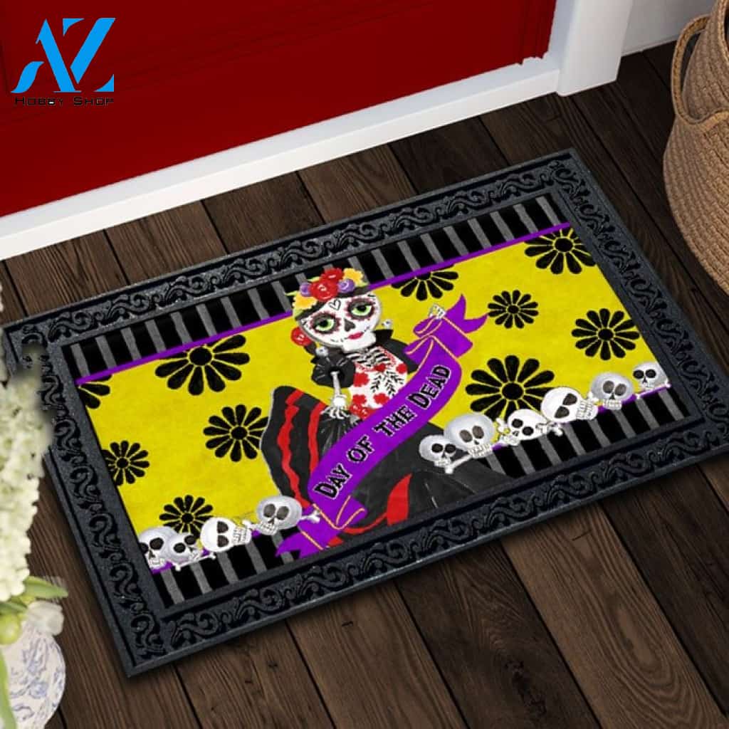 Day of the Dead Senora Doormat - 18" x 30"