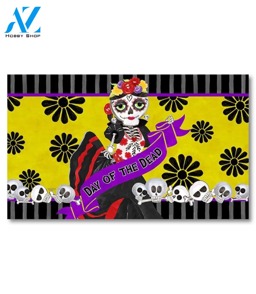 Day of the Dead Senora Doormat - 18" x 30"