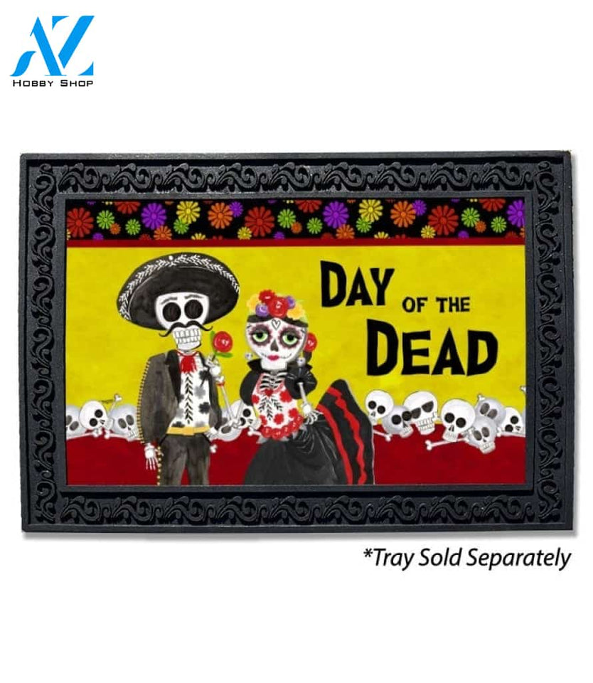 Day of the Dead Sugar Skull Couple Doormat - 18" x 30"
