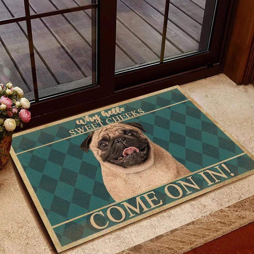 Pug Dog Come On In Doormat