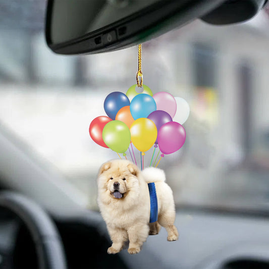 Balloon Dog Ornament Chow Chow Dog Fly With Bubbles Dog Hanging Ornament Godmerch