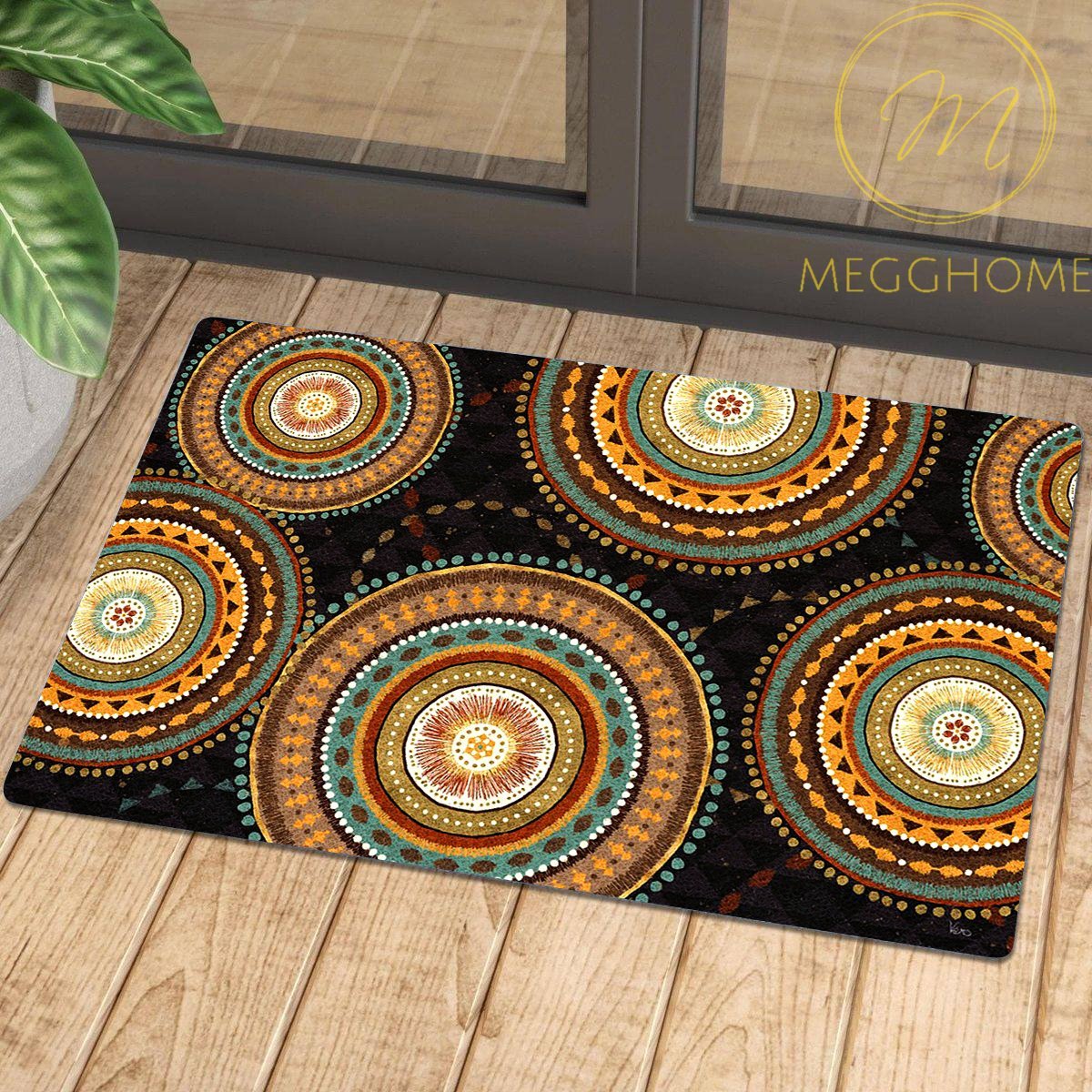 Mandala Boho 24 Doormat | Colorful | Size 8x27'' 24x36''