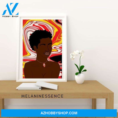 Deandra African Girl Black Woman For Lovers Poster Canvas